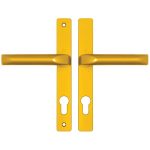 Hoppe London Lever Lever UPVC Multipoint Door Handles - 72mm PZ Unsprung 180mm Screw Centres