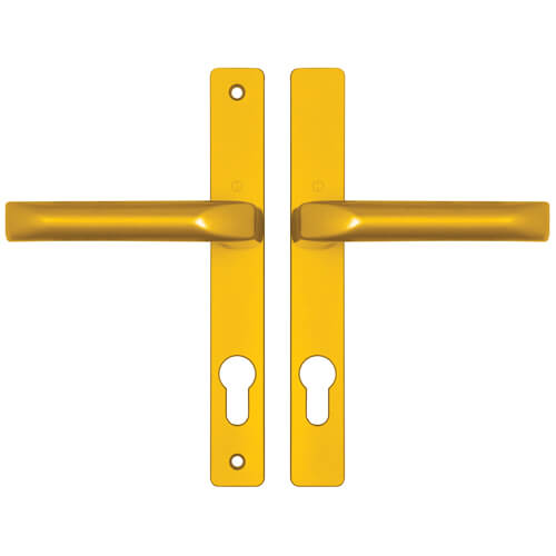 Hoppe London Lever Lever UPVC Multipoint Door Handles - 72mm PZ Unsprung 180mm Screw Centres