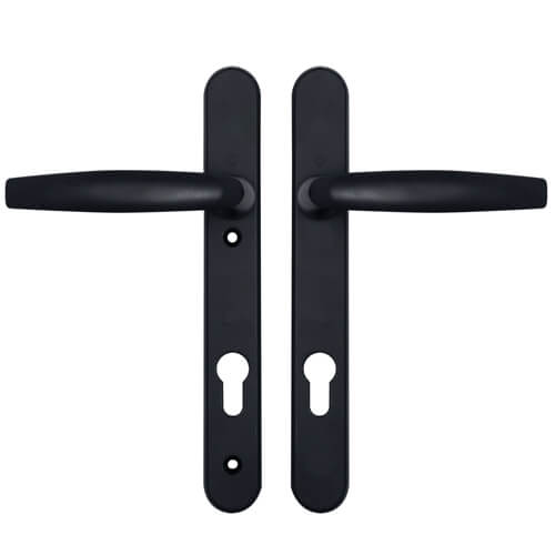 Hoppe Atlanta Lever Lever UPVC Multipoint Door Handles - 92mm PZ Sprung 122mm Screw Centres