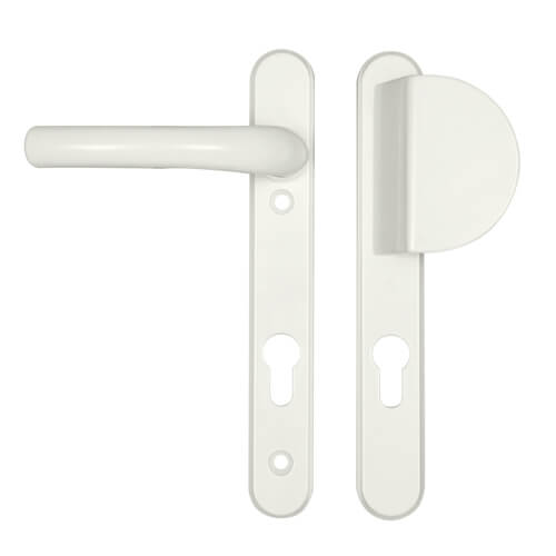 Hoppe Atlanta Lever Fixed Pad UPVC Multipoint Door Handles - 92mm PZ Sprung 122mm Screw Centres - Image 2