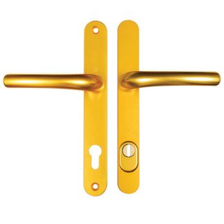 Hoppe Tokyo PAS24 Lever Lever UPVC Multipoint Door Handles - 92mm PZ Sprung 215mm Screw Centres