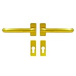 Hoppe Paris Handle Set for Patio Doors with Escutcheons