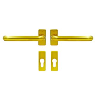 Hoppe Paris Handle Set for Patio Doors with Escutcheons