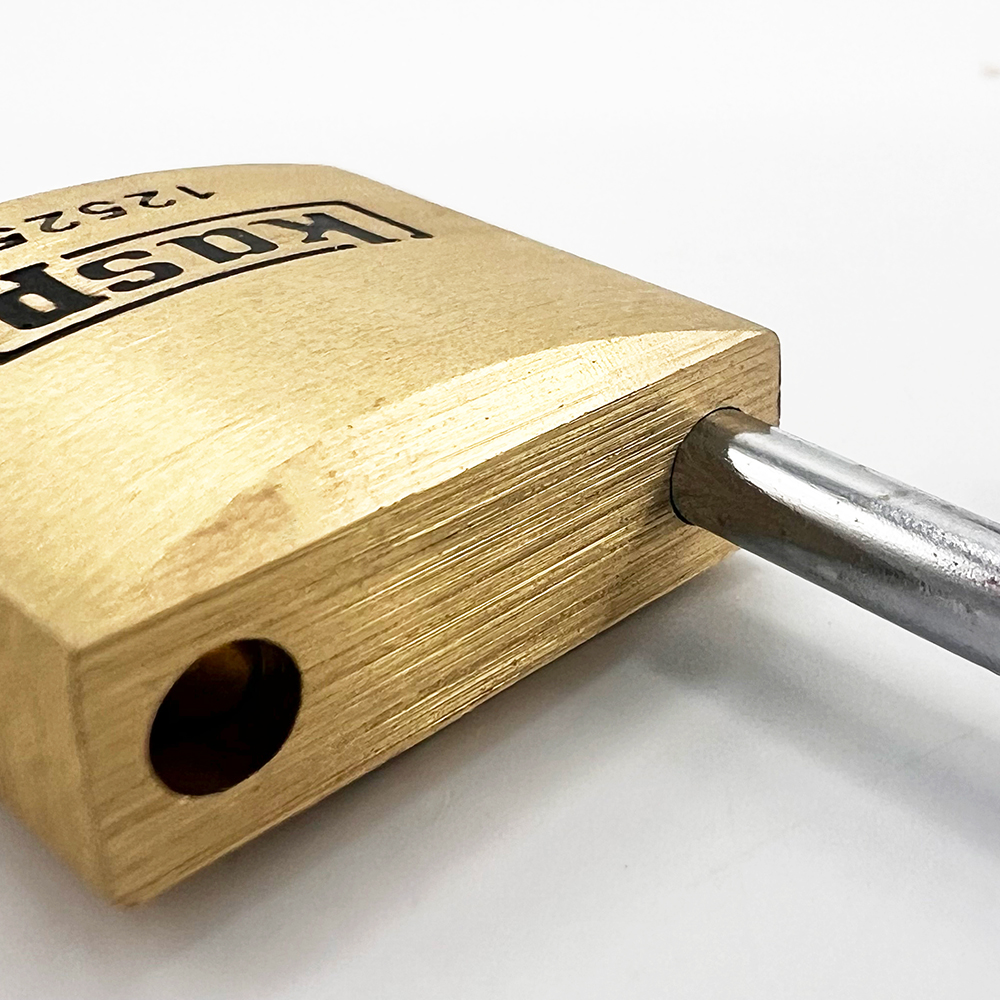 Kasp 125 Series 25mm Open Shackle Brass Padlock - Image 4