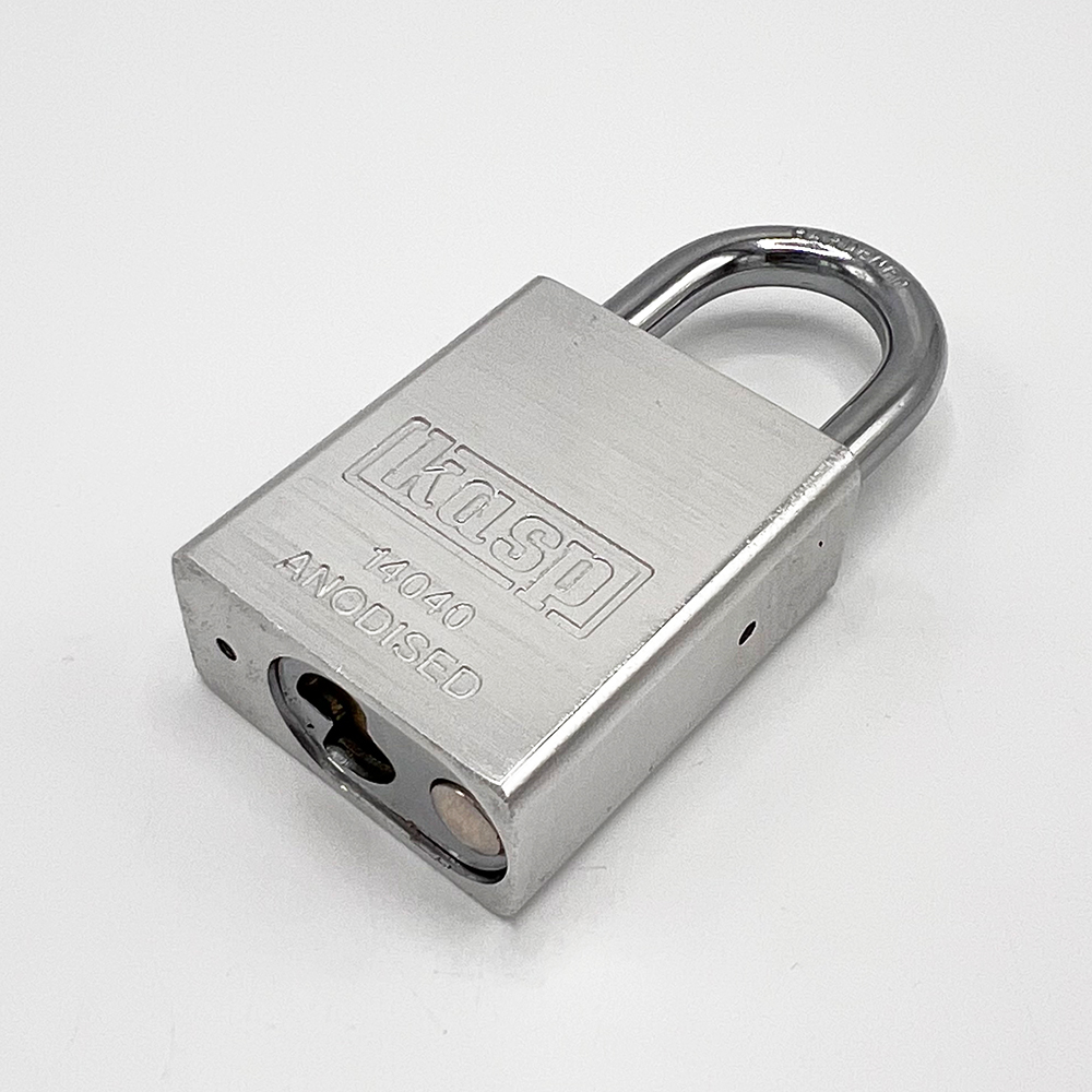 Kasp 140 40mm Open Shackle Solid Aluminium Padlock - Image 3
