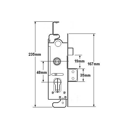 Union L22174 Everest Genuine Multipoint Gearbox - Lift Lever or Split Spindle - Image 2