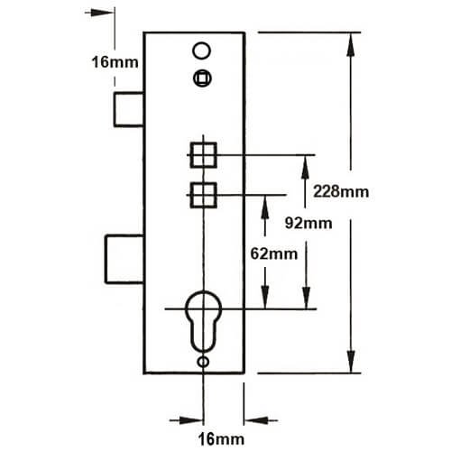 Lockmaster Copy Gearbox - Lift Lever or Double Spindle - Image 2
