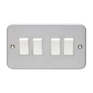 Eurolite MC4SWW Utility 4-Gang Switch - Grey (LEAD TIME: 2-3 DAYS)