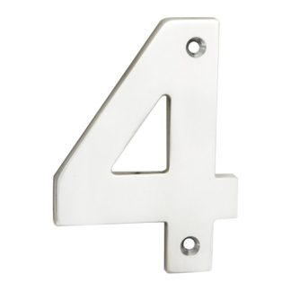 Eurospec NUM10104BSS Numerals Number 4 (LEAD TIME: 2-3 DAYS)