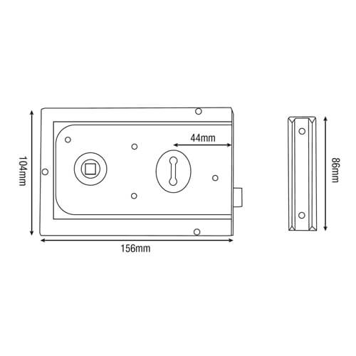 Yale 334 Rim Sashlock - Image 2