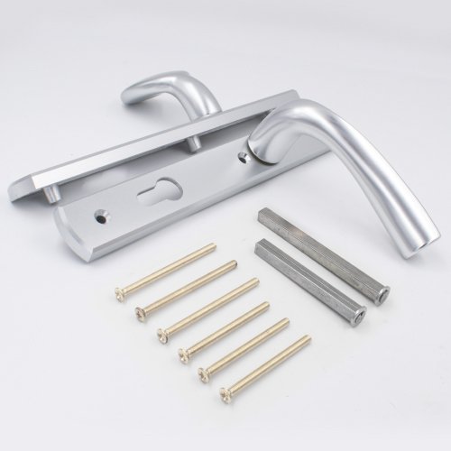 Winkhaus Palladio Lever Fixed Pad UPVC Multipoint Door Handles - 92mm PZ Unsprung 215mm Screw Centres - Image 9