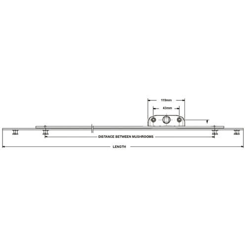 Maco Reach Inline Espags With Mushrooms 22mm Backset - Image 2