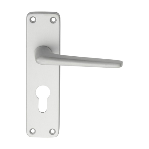 Eurospec SAA21Y Aluminium Lever On Euro Lock Backplate (LEAD TIME: 2-3 DAYS)