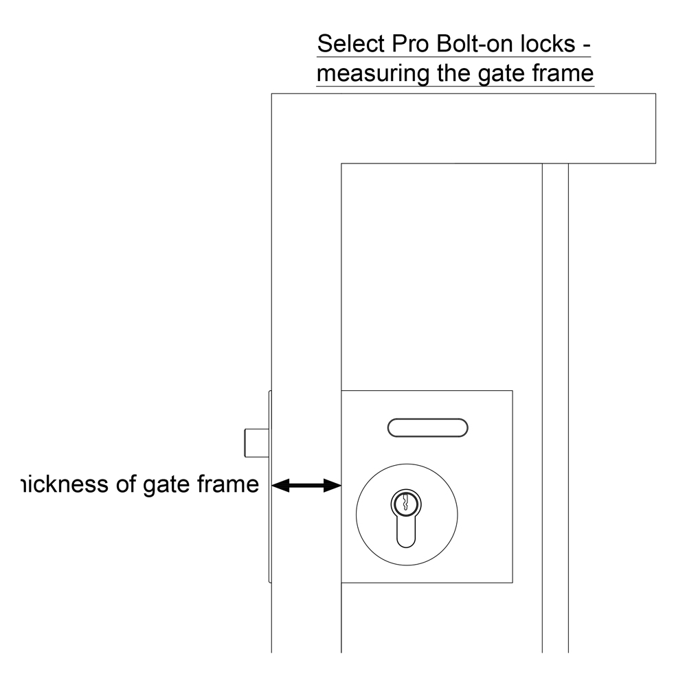 Gatemaster SBL16 SelectPro Bolt-On Gate Latch for Metal Gates (LEAD TIME: 2-3 DAYS) - Image 4