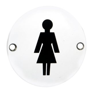 Eurospec SEX1012BSS Signage Female Symbol (LEAD TIME: 2-3 DAYS)