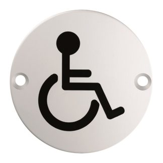 Eurospec SEX1017BSS Signage Disabled Symbol (LEAD TIME: 2-3 DAYS)