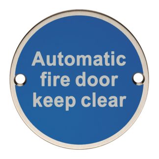 Eurospec SEX1022SSS Automatic Fire Door Keep Clear (LEAD TIME: 2-3 DAYS)