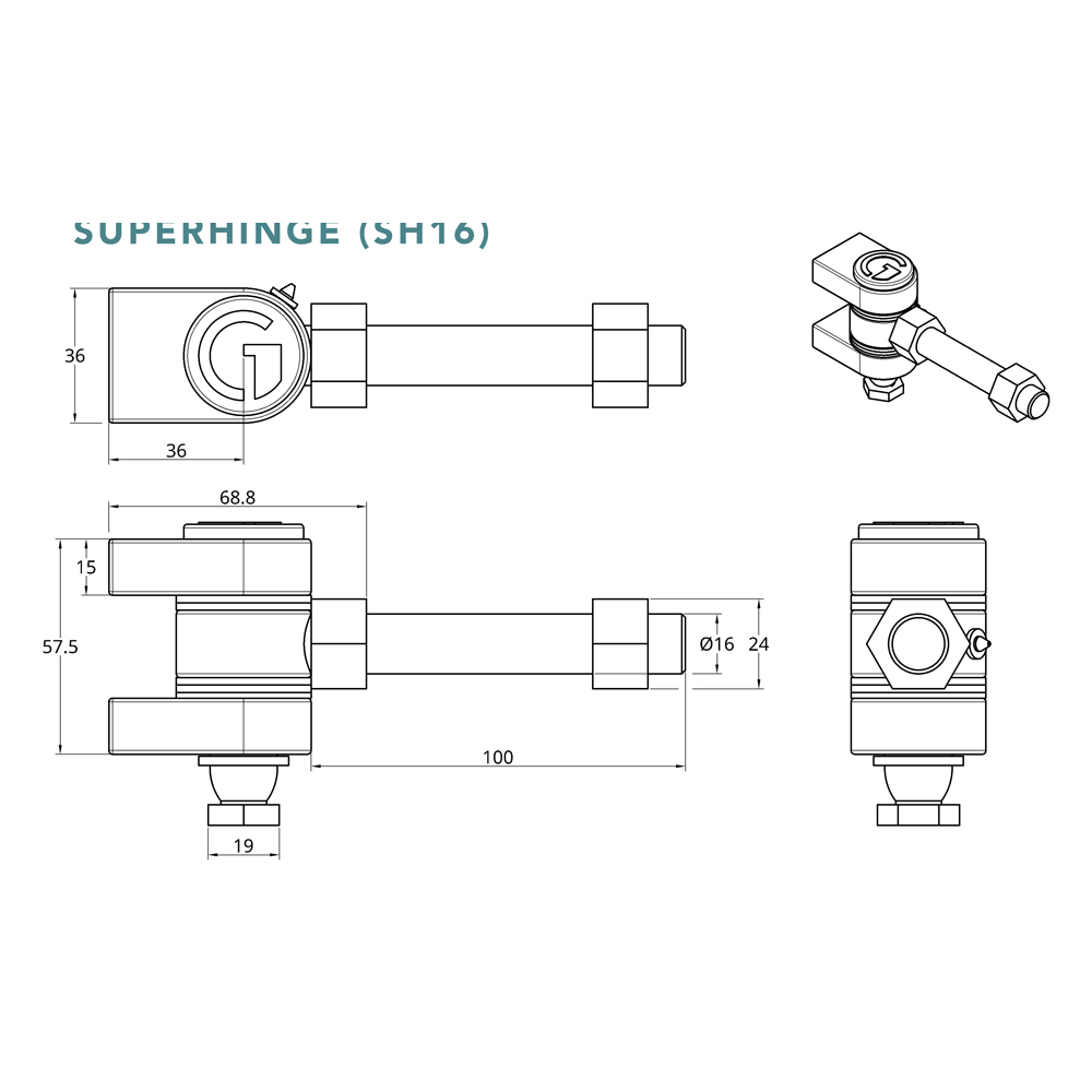 Gatemaster Superhinge Heavy Duty Gate Hinge (LEAD TIME: 2-3 DAYS) - Image 2
