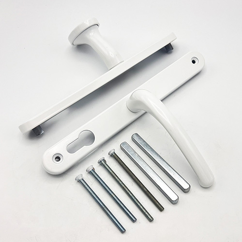 Cego Lever Moveable Pad UPVC Multipoint Door Handles - 70mm/92mm PZ Sprung 215mm Screw Centres - Image 3
