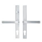 Hoppe Fullex Lever Lever UPVC Multipoint Door Handles - With Snib 68mm PZ Sprung 215mm Screw Centres