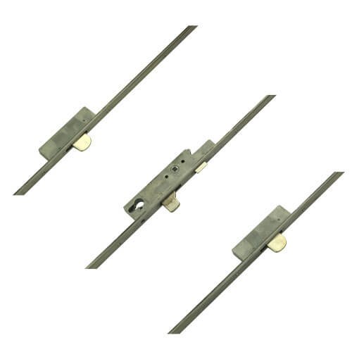 Sobinco Latch 3 Drop bolts 24mm Urail Faceplate Key Wind Operated Multipoint Door Lock - Image 3