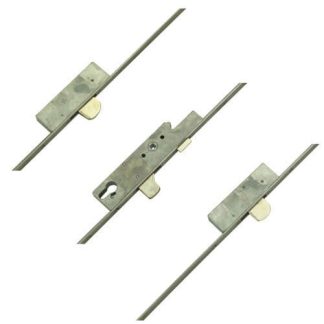 Sobinco Latch 3 Drop Bolts Flat Faceplate Key Wind Operated Multipoint Door Lock