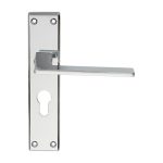 Serozzetta SZM034YCP Zone Lever On Euro Lock Backplate (LEAD TIME: 2-3 DAYS)