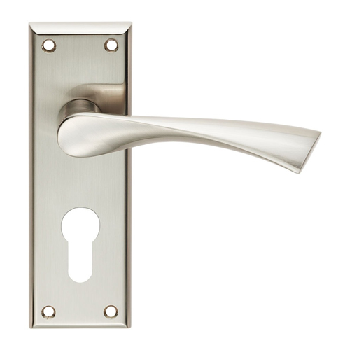 Serozzetta SZR021YSN Venti Lever On Euro Lock Backplate (LEAD TIME: 2-3 DAYS)