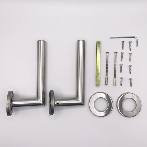 TSS Fire Rated Stainless Steel (SSS) 19mm Mitred Lever On Rose Furniture - Image 3
