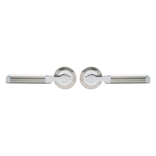 TSS Echo Lever Handles on Round Rose Door Furniture - Image 2