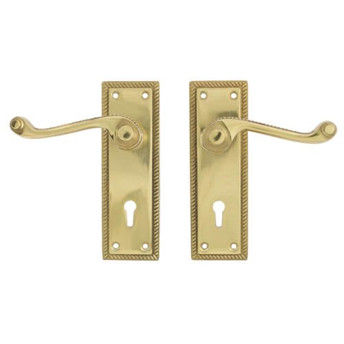 TSS Georgian Scroll Lever on Plate Furniture - Image 4