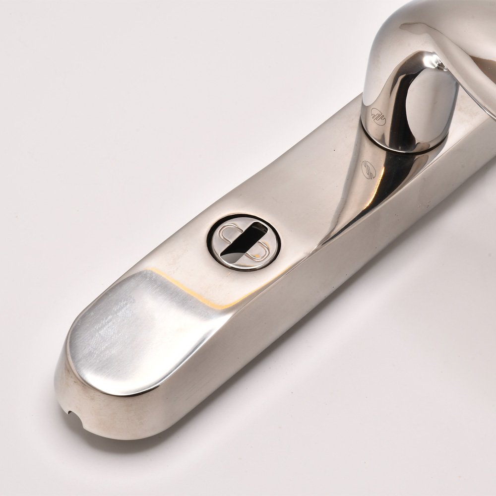 TSS TS007 2 Star Grade 304 Stainless Steel Lever Moveable Pad (Offset) UPVC Multipoint Door Handles - 92/62mm PZ Sprung 210mm Screw Centres - Image 6