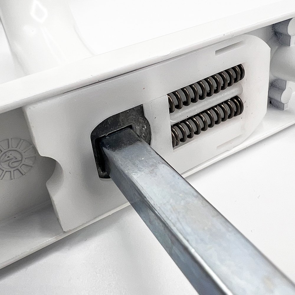 TSS Lever Lever UPVC Multipoint Door Handles - 48mm PZ - Sprung - 160mm Screw Centres - Image 5