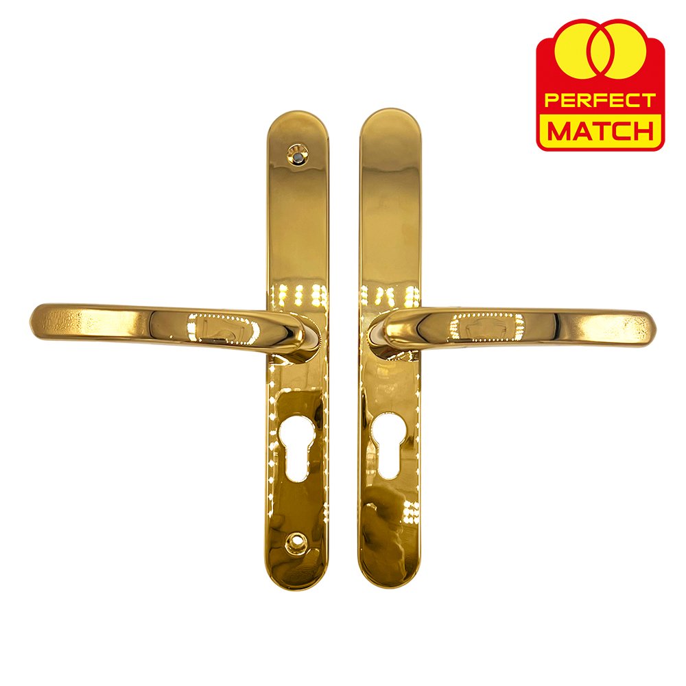 TSS Lever Lever UPVC Multipoint Door Handles - 48mm PZ - Sprung - 200mm Screw Centres - Image 2