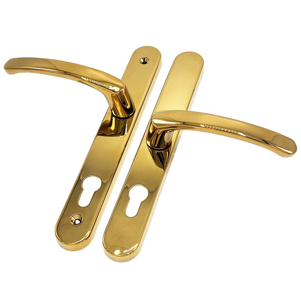 TSS Offset Lever Lever Multipoint Door Handles 92/62mm PZ - Sprung - 200mm Screw Centres - Image 9