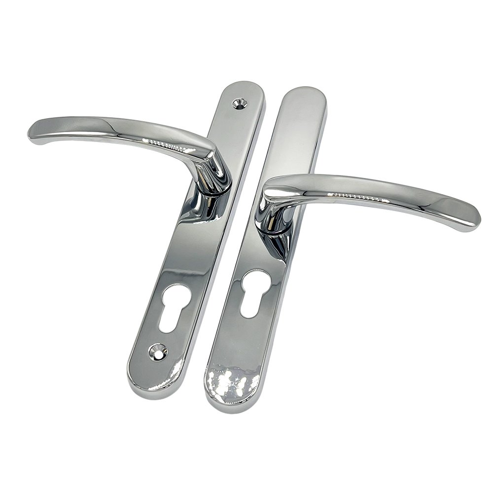 TSS Offset Lever Lever Multipoint Door Handles 92/62mm PZ - Sprung - 200mm Screw Centres - Image 6