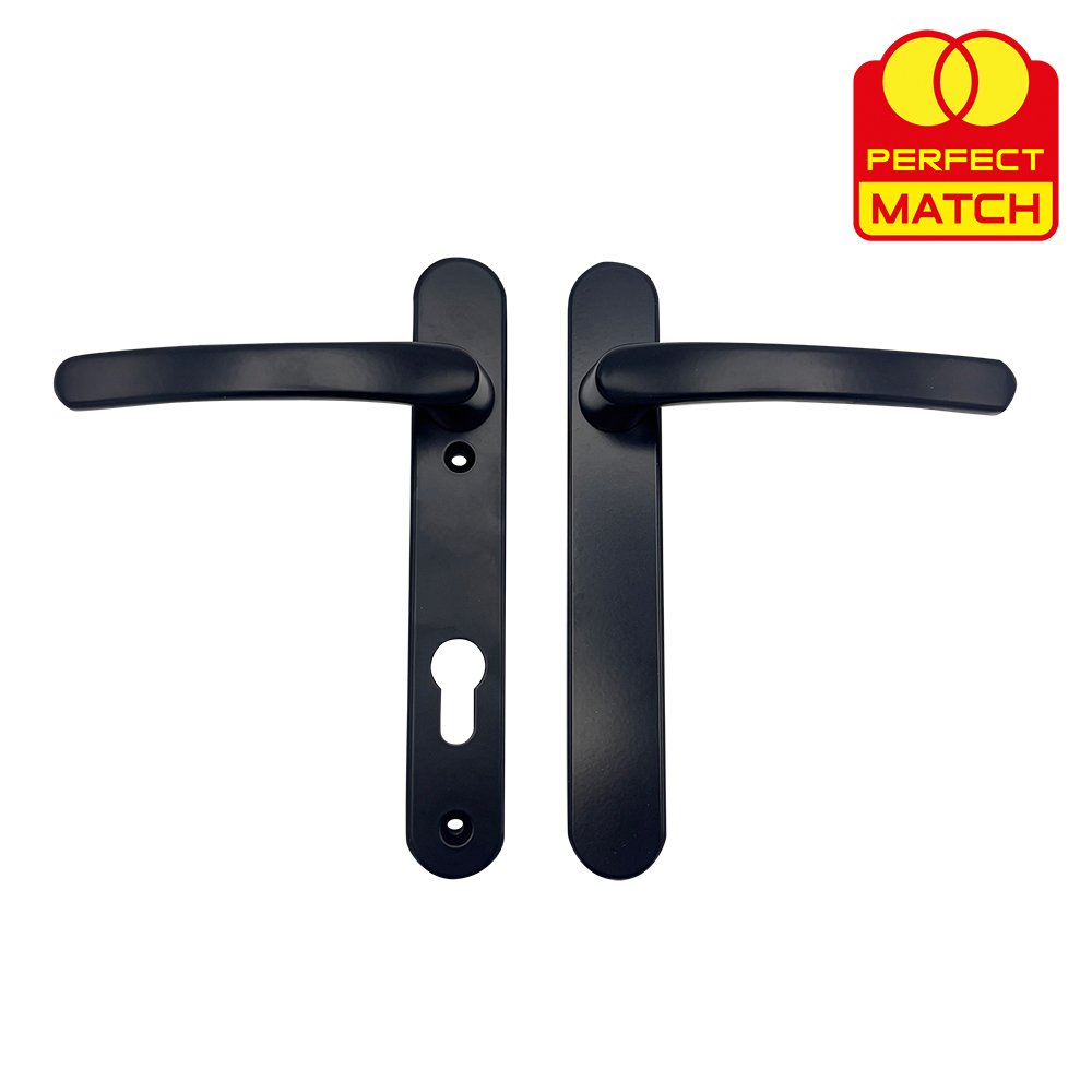 TSS Blank External Lever Lever UPVC Multipoint Door Handles - 92mm PZ Sprung 122mm Screw Centres - Image 7