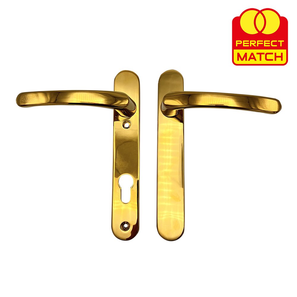 TSS Blank External Lever Lever UPVC Multipoint Door Handles - 92mm PZ Sprung 122mm Screw Centres - Image 6