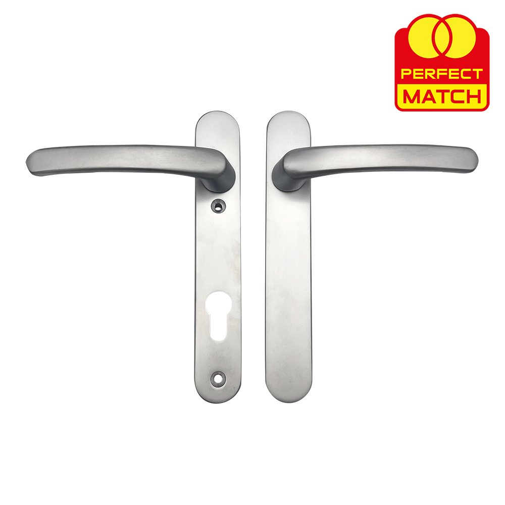 TSS Blank External Lever Lever UPVC Multipoint Door Handles - 92mm PZ Sprung 122mm Screw Centres - Image 9