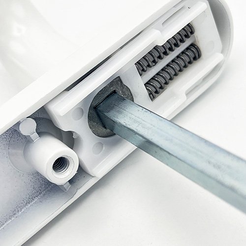 TSS Blank External Lever Lever UPVC Multipoint Door Handles - 92mm PZ Sprung 122mm Screw Centres - Image 4