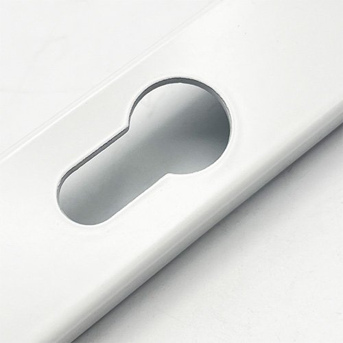 TSS Blank External Lever Lever French Door Multipoint Handles – 92mm PZ Sprung 215mm Screw Centres - Image 5