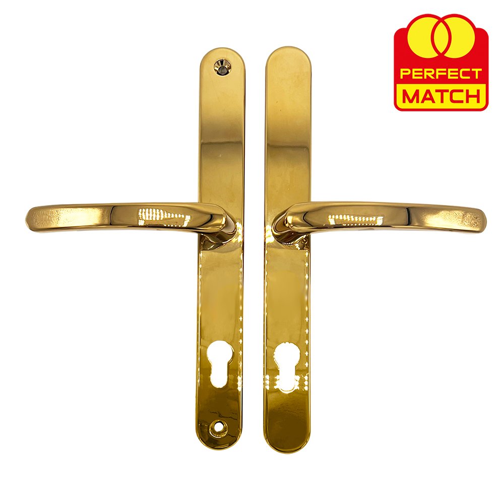 TSS Lever Lever Universal UPVC Multipoint Door Handles - 92mm PZ - Sprung - 264mm Screw Centres - Image 3