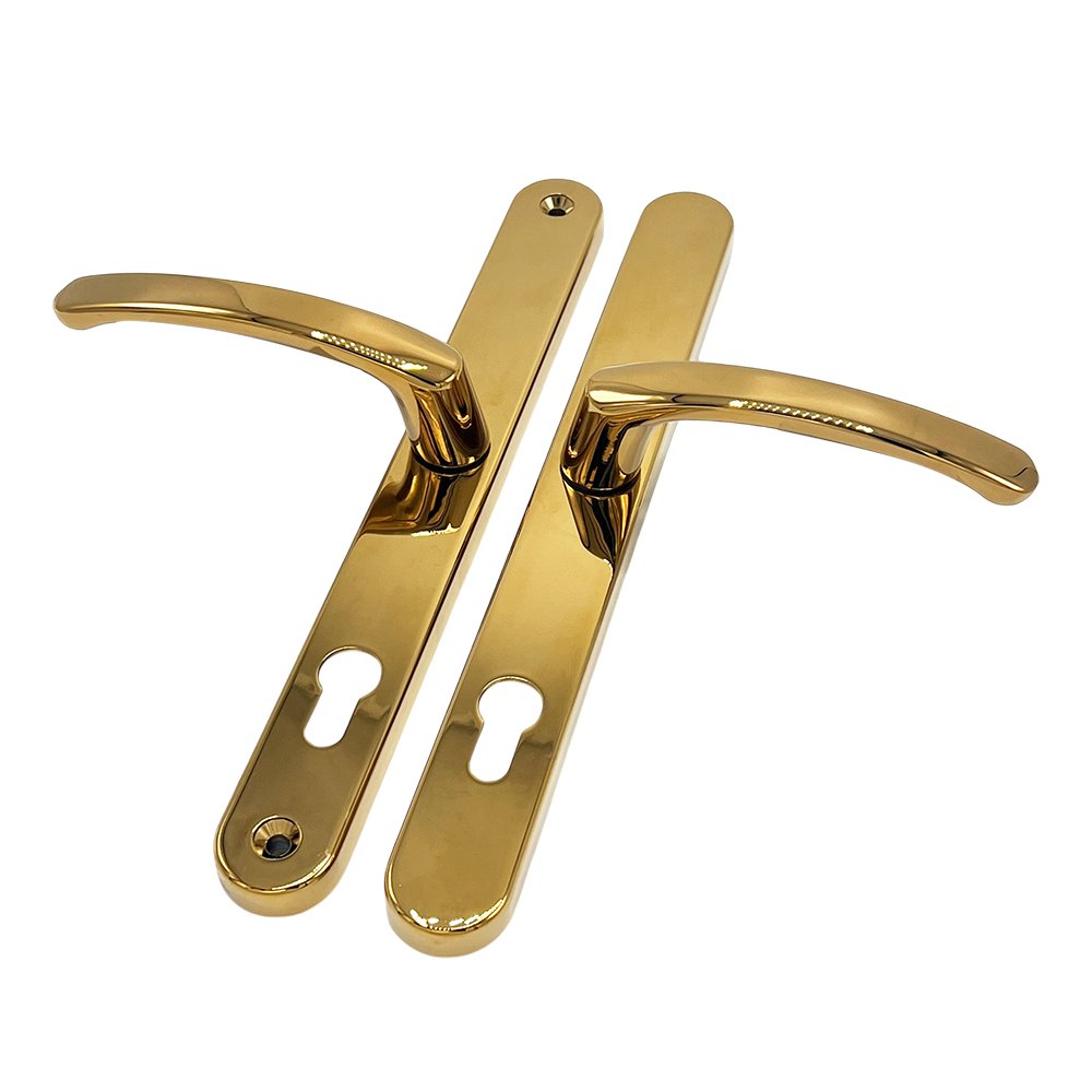 TSS Lever Lever Universal UPVC Multipoint Door Handles - 92mm PZ - Sprung - 264mm Screw Centres - Image 4