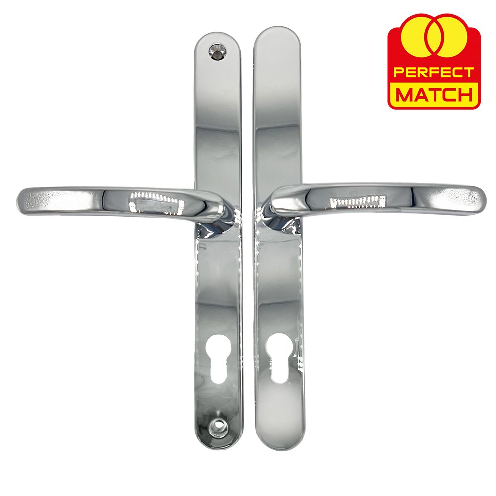 TSS Lever Lever Universal UPVC Multipoint Door Handles - 92mm PZ - Sprung - 264mm Screw Centres - Image 2