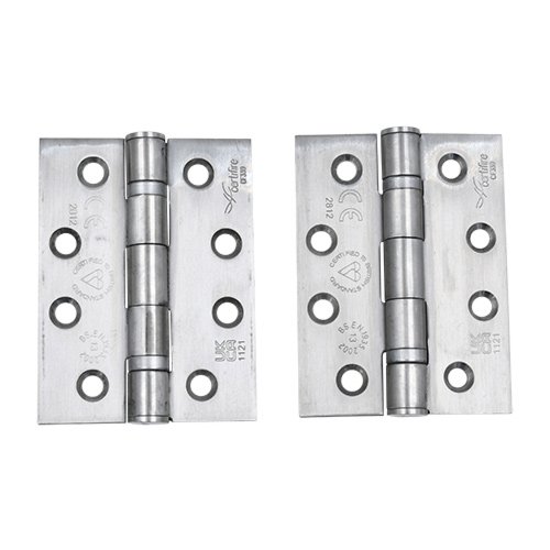 TSS BS EN Grade 13 Ball Bearing Hinge, Grade 316 Stainless Steel, 102mm x 76mm