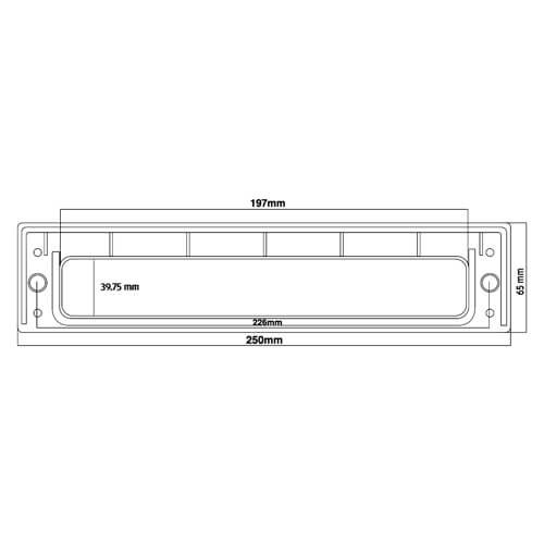 TSS 10" Telescopic Letterplate for UPVC Doors - 40-80mm - Image 9