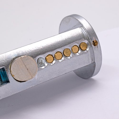 TSS Roller Shutter Bullet Lock - Round Face 24mm Diameter With Flat Sides - Image 2