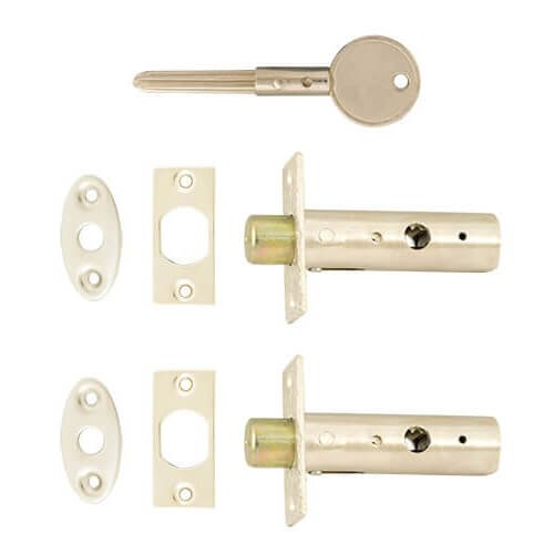 TSS Mortice (Rack) Spline (Star) Key Door Bolts - 2 Bolts 1 Key - 32mm Backset - Image 2