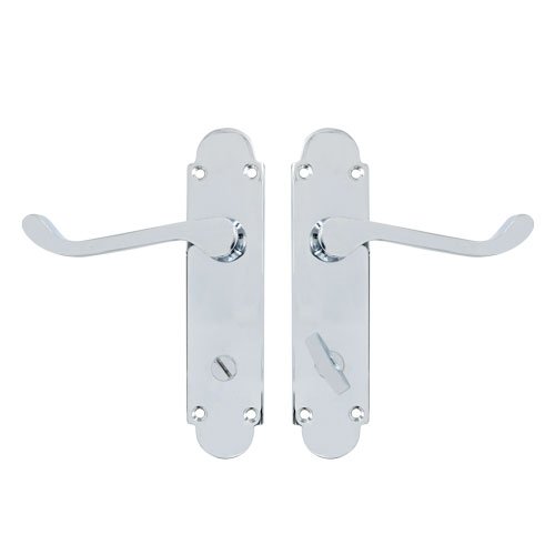 TSS Regent Scroll Lever Handle on Plate Door Furniture - Image 4