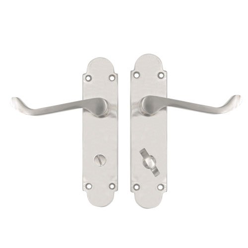 TSS Regent Scroll Lever Handle on Plate Door Furniture - Image 5